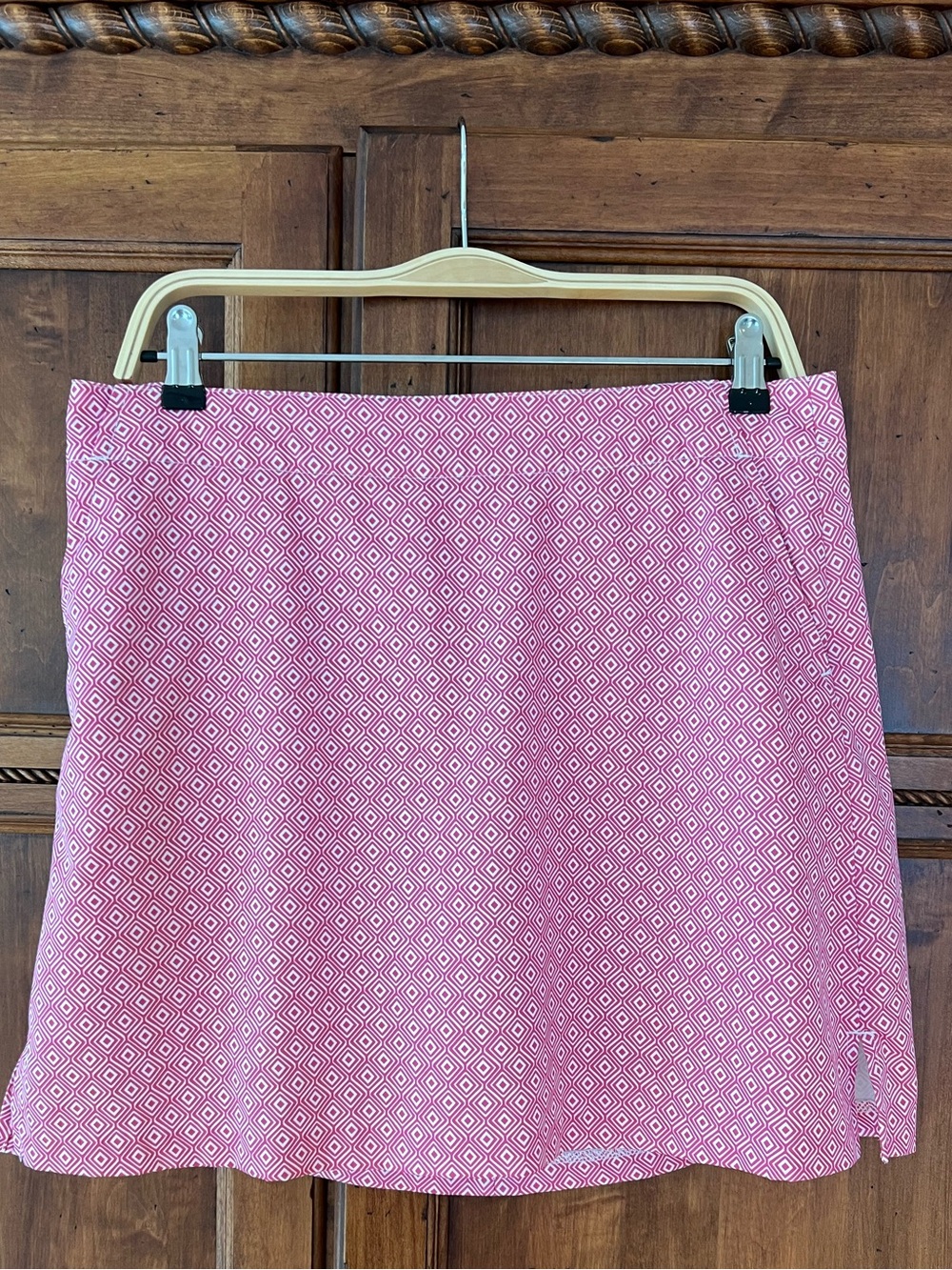 Lady Hagen Women's Essential Printed Diamond Golf Skort | SZ 8 |Pink | Like New